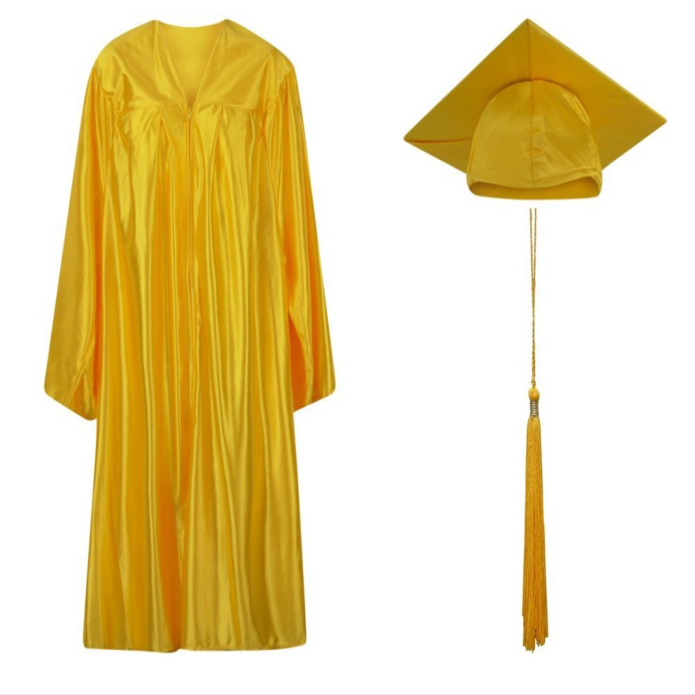 Preschool/Kindergarten Graduation Cap, Gown and Tassel Set (#30: Height 37-39, Gold)