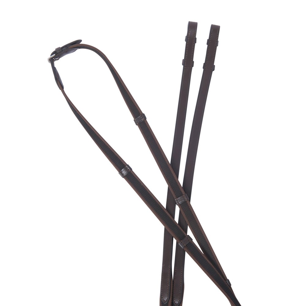 Collegiate SureGrip Reins IV, Brown, 5/8"x54"