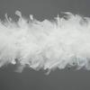 ZUCKER Chandelle Feather Boa with Lurex Heavy Boas 6 Ft- Christmas Decorations - Vibrant Holiday Home Decor - Costume Cosplay Accessory, Halloween Party, Carnival - White/Silver view 2