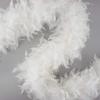 ZUCKER Chandelle Feather Boa with Lurex Heavy Boas 6 Ft- Christmas Decorations - Vibrant Holiday Home Decor - Costume Cosplay Accessory, Halloween Party, Carnival - White/Silver view 4