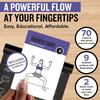 NewMe Fitness Yoga Pose Workout Cards, Instructional Fitness Deck for Women & Men, Beginner Fitness Guide to Training Exercises at Home or Gym view 2