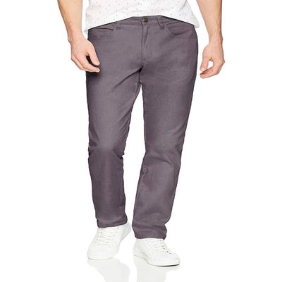 Amazon Essentials Men's 5-Pocket Comfort Stretch Chino Pants, Grey, 32W x 29L