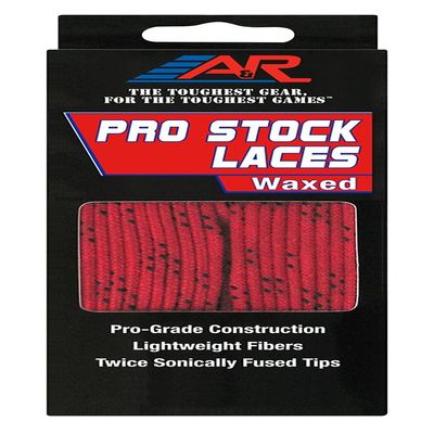 A&R Sports Pro-Stock Laces Red 84" - Waxed