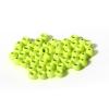 ANGLER DREAM 50 PCS Tungsten Beads Nymph Head Ball Fly Tying Beads Fly Tying Materials Six Colorful Colors 2.0MM-3.5MM (Fluo Yellow, 3.15mm) view 1