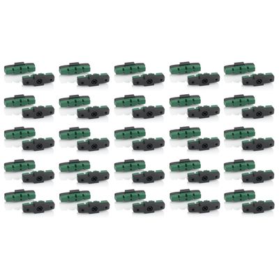XLC Unisex - Adult BS-X42 Brake Shoes, Green, 50mm
