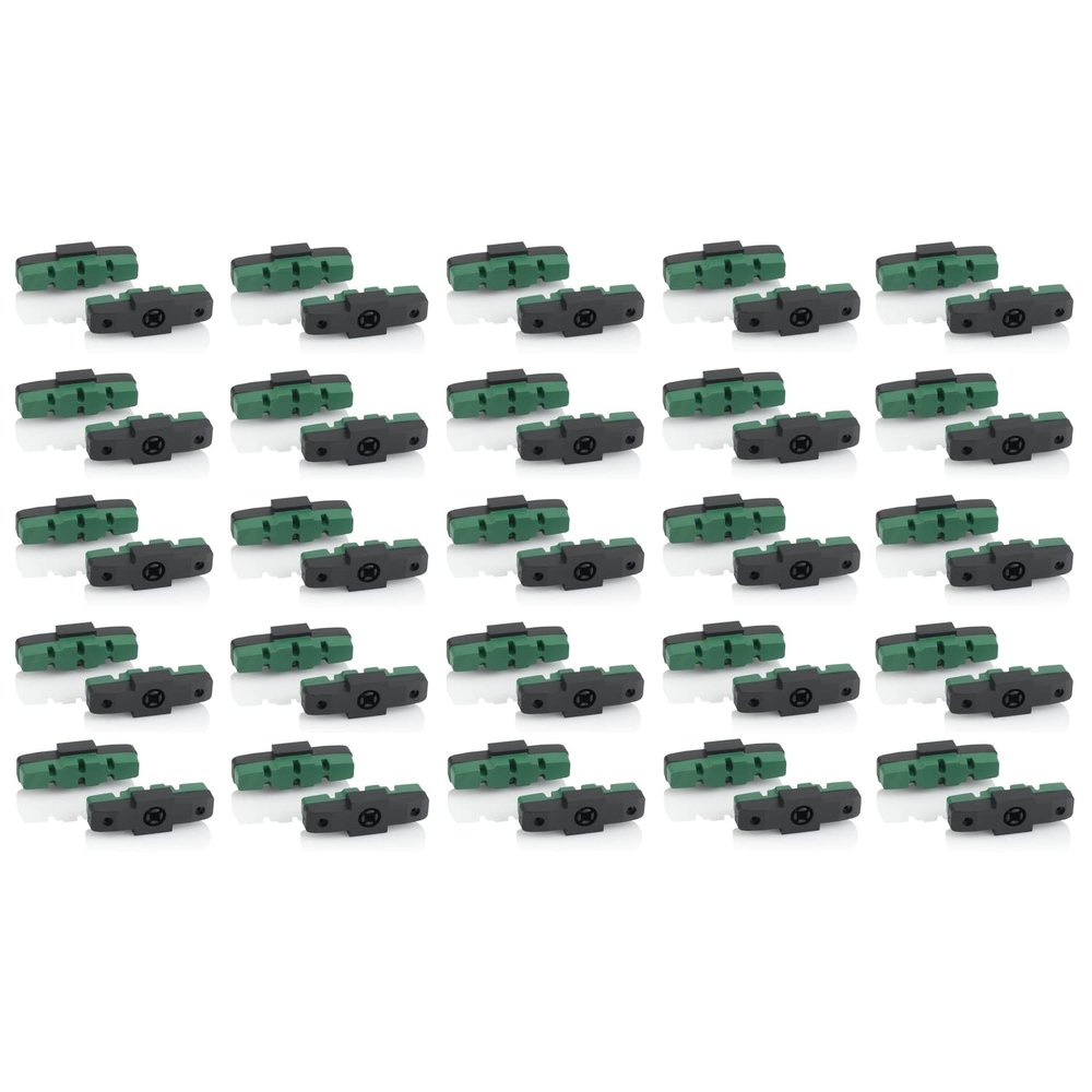 XLC Unisex - Adult BS-X42 Brake Shoes, Green, 50mm