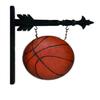 K&K Interiors 14573A 9.75 Inch Basketball Arrow Replacement, Orange view 1