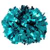 Metallic Cheerleader Cheerleading Pom Poms 6 inch 1 Pair 2 Pieces (Teal) view 1