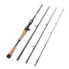 Fiblink 4 Pieces Travel Casting Rod Graphite Baitcasting Fishing Rod Portable Fishing Rod Baitcaster (7'6" Heavy) view 1