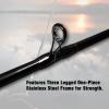 Fiblink 4 Pieces Travel Casting Rod Graphite Baitcasting Fishing Rod Portable Fishing Rod Baitcaster (7'6" Heavy) view 2