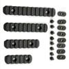Green Blob Outdoors 4-Pack Polymer Rail Section Kit L2 L3 L4 L5 Sizes (with Camming T-Nuts) for mounting Accessories flashlights, red dot Sights, and More (Black) view 1