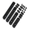 Green Blob Outdoors 4-Pack Polymer Rail Section Kit L2 L3 L4 L5 Sizes (with Camming T-Nuts) for mounting Accessories flashlights, red dot Sights, and More (Black) view 3