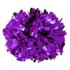 Metallic Cheerleader Cheerleading Pom Poms 6 inch 1 Pair 2 Pieces (Purple) view 1