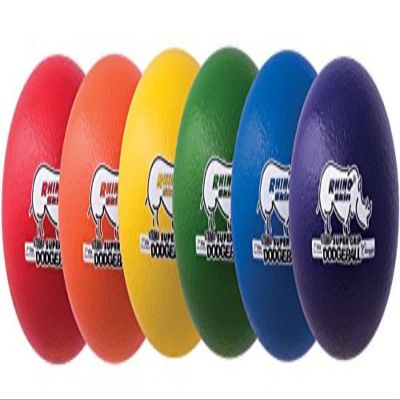 Champion Sports Rhino Skin Ultramax All Around Dedgeball Set, Red/Orange/Yellow/Green/Blue/Purple