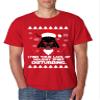 ALLNTRENDS Men's T Shirt I Find Your Lack of Holiday Spirit Disturbing Ugly Xmas (M, Red) view 1