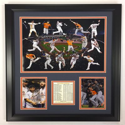 Legends Never Die 2017 MLB Houston Astros World Series Champions Framed Photo Collage, Collage, 12 x 15, (20377U)