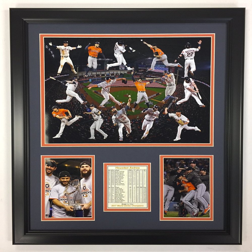 Legends Never Die 2017 MLB Houston Astros World Series Champions Framed Photo Collage, Collage, 12 x 15, (20377U)