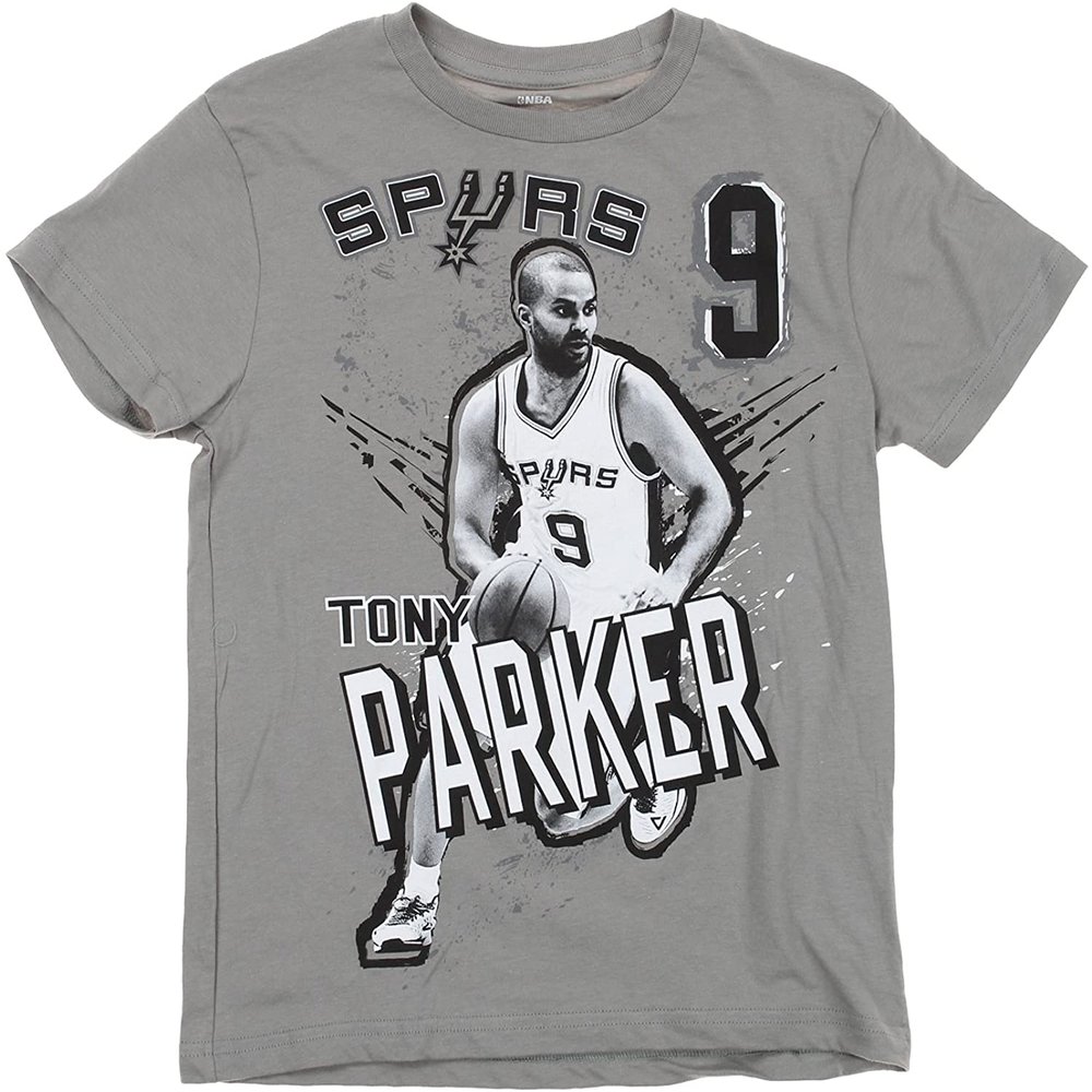 NBA San Antonio Spurs Youth Tony Parker Graphic Tee, Grey