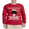 ALLNTRENDS Men's Long Sleeve I Find Your Lack of Holiday Disturbing Ugly Xmas (XL, Red) view 1