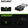 Meprolight Mepro FT Green Bullseye Rear Sight - Fiber-Optic Day/Night Sight, Tritium Powered Pistol Optic, No Battery Required, Fits Most Holsters, CZ-75,85,97,SP01 view 4