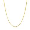 14kt Yellow Gold Plated Sterling Silver 1mm Box Chain Necklace  Thin Dainty Chain Necklace for Women  Nickel-Free  Made in Italy  22Inch view 2