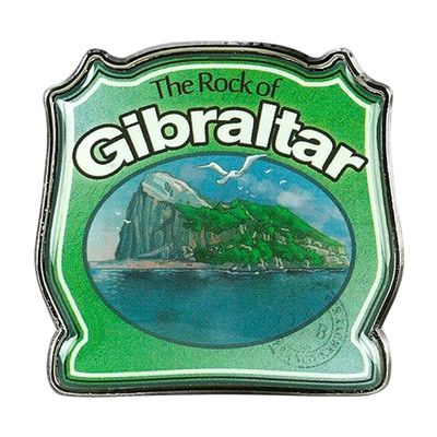 Collectible Novelty Pin for Backpack, Scarf - Made From Jeweler Class Metal - Spartan and the Green Egg Explorer Pin Series: The Rock of Gibraltar (35)