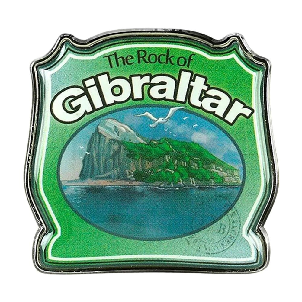 Collectible Novelty Pin for Backpack, Scarf - Made From Jeweler Class Metal - Spartan and the Green Egg Explorer Pin Series: The Rock of Gibraltar (35)