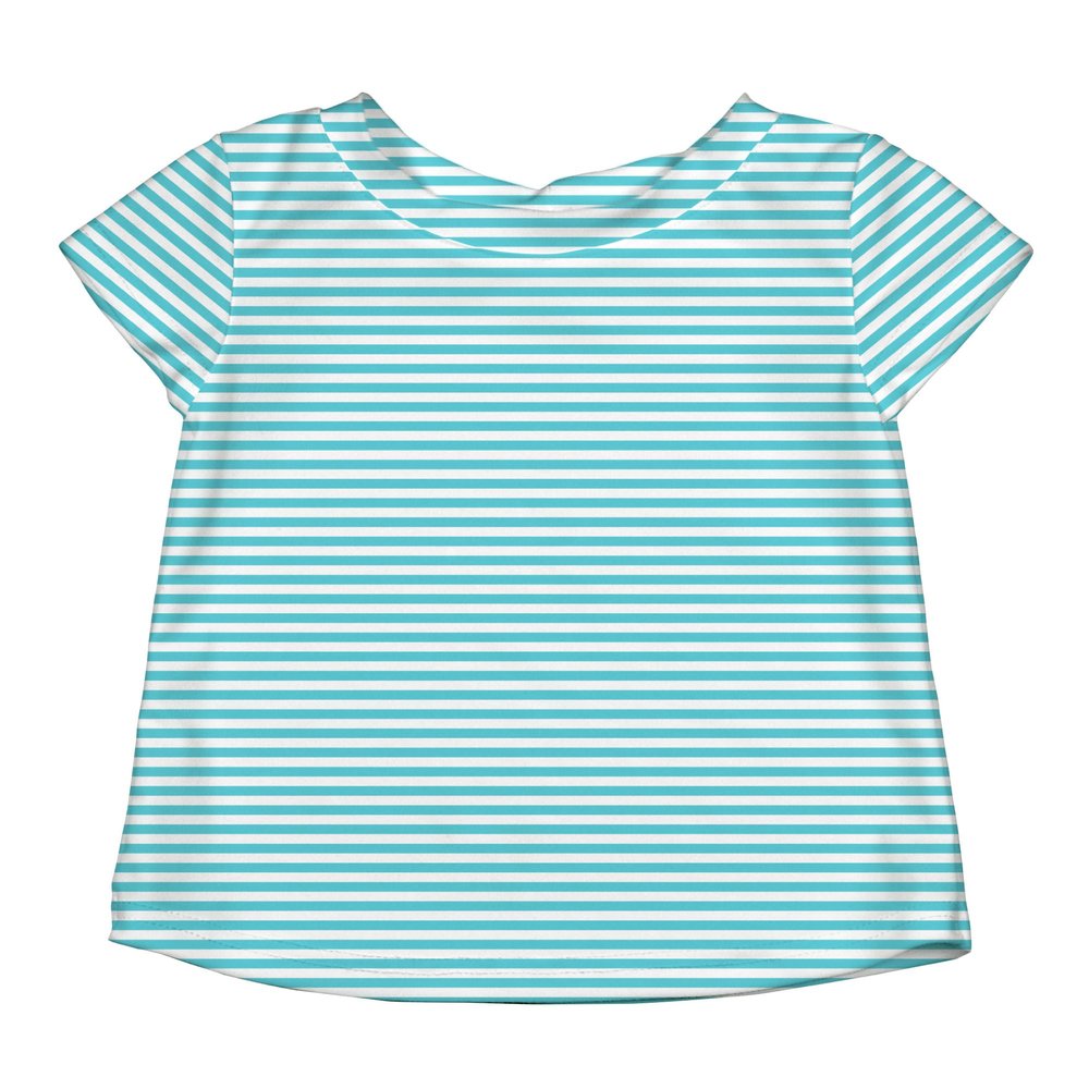 i play. by green sprouts baby girls Rashguard Rash Guard Shirt, Light Aqua, 4T US