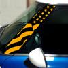 US Flag Pillar Vinyl Decals for 1st Gen MINI Cooper - Set of 2 - Choose Color - [Golden Yellow] view 1