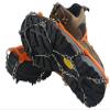 DSLERGO Non-Slip Shoes Cover Chain Ice Claws 8/11/19 Teeth Outdoor Ski Ice Snow Hiking Climbing Crampons Traction Device with Stainless Steel (Black, Large) view 2