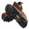 DSLERGO Non-Slip Shoes Cover Chain Ice Claws 8/11/19 Teeth Outdoor Ski Ice Snow Hiking Climbing Crampons Traction Device with Stainless Steel (Black, Medium) view 3