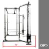 Valor Fitness Heavy Duty Power Rack - Squat Rack - Chrome Pull Up Bar and Power Cage (BD-11BCC Power Rack w/Cable Crossover) view 3