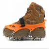DSLERGO Non-Slip Shoes Cover Chain Ice Claws 8/11/19 Teeth Outdoor Ski Ice Snow Hiking Climbing Crampons Traction Device with Stainless Steel (Orange, X-Large) view 1