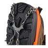 DSLERGO Non-Slip Shoes Cover Chain Ice Claws 8/11/19 Teeth Outdoor Ski Ice Snow Hiking Climbing Crampons Traction Device with Stainless Steel (Orange, X-Large) view 3