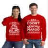 Pekatees Margo Todd Sweatshirts Todd Margo Sweaters Couples Christmas Sweater Red Men XXX-Large/Red Ladies XXX-Large view 1