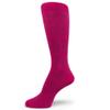 Spotlight Hosiery Men's Two Color Striped Dress Socks, Hot Pink/Dark Gray, Size 10-13 view 1