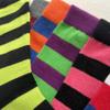 Spotlight Hosiery Men's Two Color Striped Dress Socks, Hot Pink/Dark Gray, Size 10-13 view 3