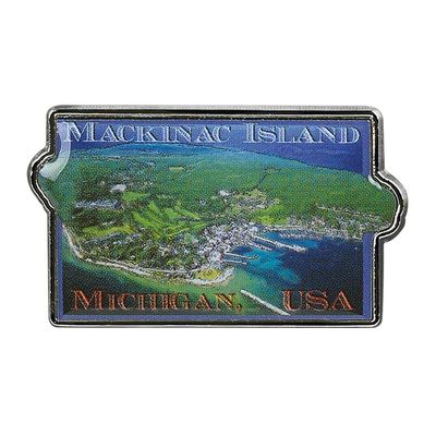 Collectible Novelty Pin for Backpack, Scarf - Made From Jeweler Class Metal - Spartan and the Green Egg Explorer Pin Series: Mackinac Island (302)