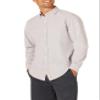 Amazon Essentials Men's Regular-Fit Long Sleeve Oxford Shirt, Grey, Medium view 1