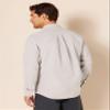 Amazon Essentials Men's Regular-Fit Long Sleeve Oxford Shirt, Grey, Medium view 3