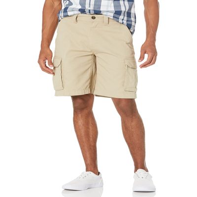 Amazon Essentials Men's Classic-Fit Cargo Short, Dark Khaki, 32