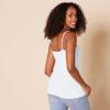 Amazon Essentials Women's Slim-Fit Camisole, Pack of 4, Light Blue/Light Grey Heather/Pale Pink/White, Medium view 3