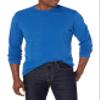 Amazon Essentials Men's Regular-Fit Crewneck T-Shirts, Long-Sleeve, Bright Blue, Size Medium, No Pocket view 1