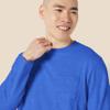 Amazon Essentials Men's Regular-Fit Crewneck T-Shirts, Long-Sleeve, Bright Blue, Size Medium, No Pocket view 4