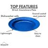 10 Inch Enamelware Plate for Camping and Backpacking - Cookware Gear Essentials for Camping and Backpacking (Made by Caddis Sports) view 2