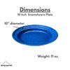 10 Inch Enamelware Plate for Camping and Backpacking - Cookware Gear Essentials for Camping and Backpacking (Made by Caddis Sports) view 4
