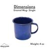Alpine Mountain Gear 12 oz. Enamel Coffee Mug for Camping/Hiking, Durable Enamel Dishware, by Caddis Sports view 4