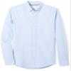 Amazon Essentials Men's Slim-Fit Long-Sleeve Oxford Shirt, Blue, Large view 1