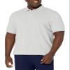 Amazon Essentials Men's Regular-Fit Cotton Pique Polo Shirt (Available in Big & Tall), Light Grey Heather, X-Small view 1