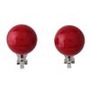 Grace Jun Bridal Wedding Clip Earrings No Pierced Silver Plated Charm Jewelry Pearl earrings (silver plated 12mm) view 1